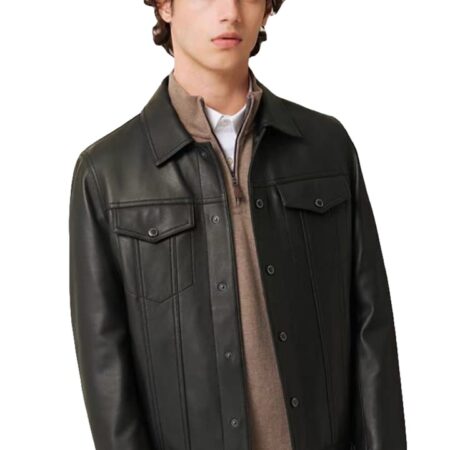 Top leather (c31) Lambskin Leather Jacket Men - Premium Leather Café Racer Look Motorcycle Jacket Men