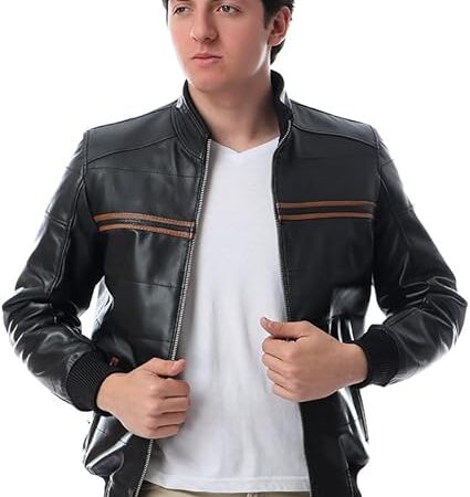 Elegant 100% Genuine Leather Jacket M11